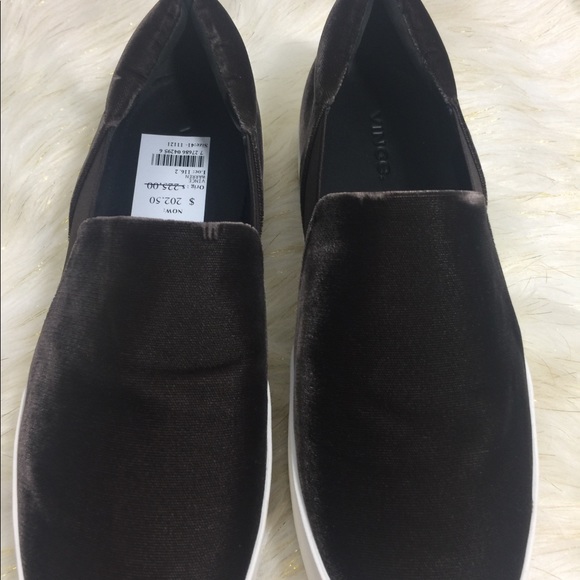 Vince Warren Velvet Slide Platform Sneakers - Picture 4 of 8